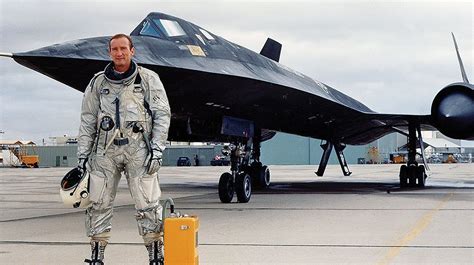 An SR-71 Blackbird pilot in the cockpit, ready for takeoff