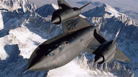 The SR-71 Blackbird in flight, showcasing its incredible speed and agility