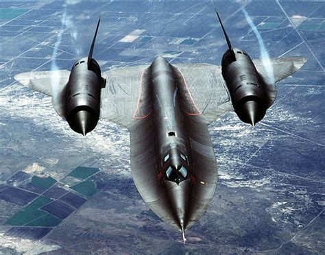 SR-71 spy plane on the ground