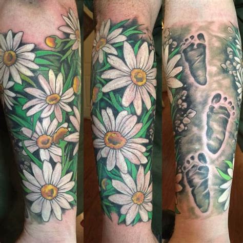 St Augustine floral tattoos