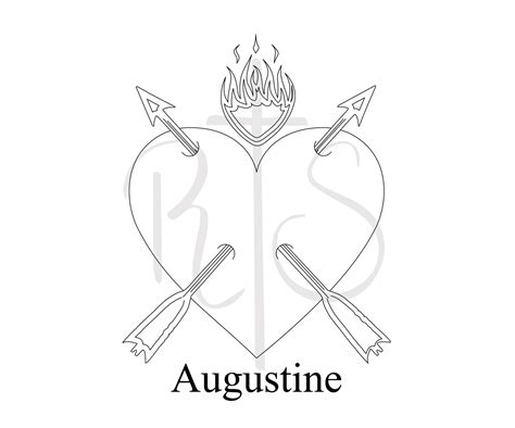 St Augustine symbolic tattoos