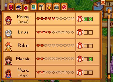 Stardew Valley Relationships