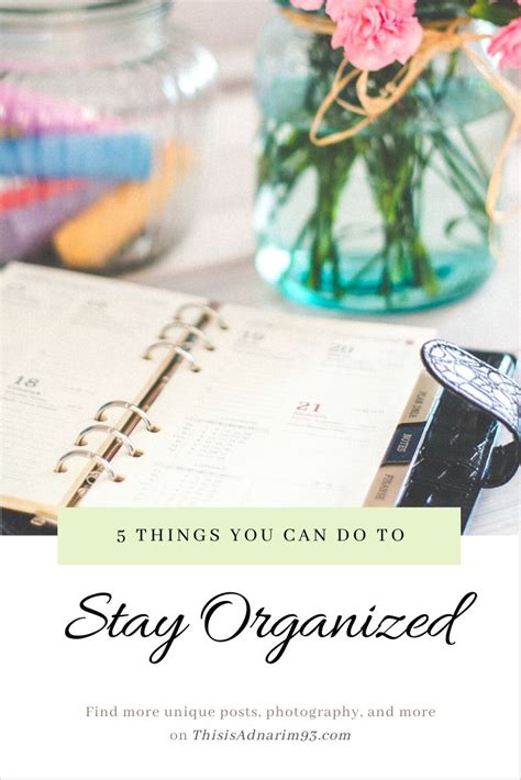 Staying organized in January 2026