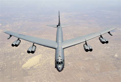 Stealth B-52 Bomber taking off