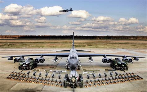 Stealth B-52 Bomber providing close air support