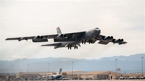 Stealth B-52 Bomber taking off