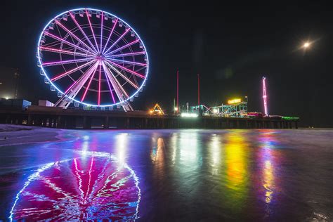 Steel Pier at Night