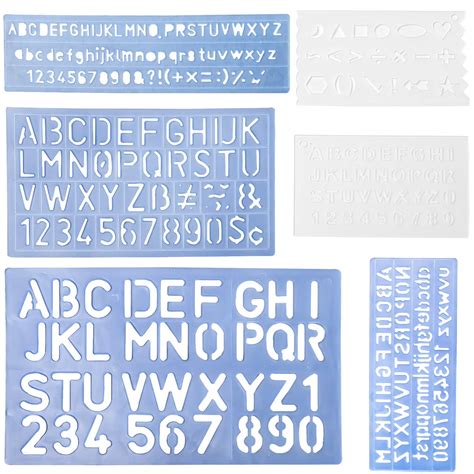 Description of stencil letter guides