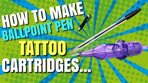 Steps for Using Tattoo Ballpoint Pen Cartridges