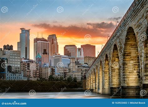 Sunset at Stone Arch Bridge