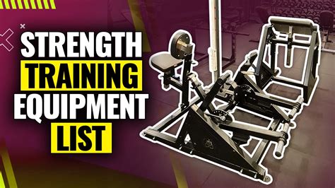 Strength training equipment at the gym