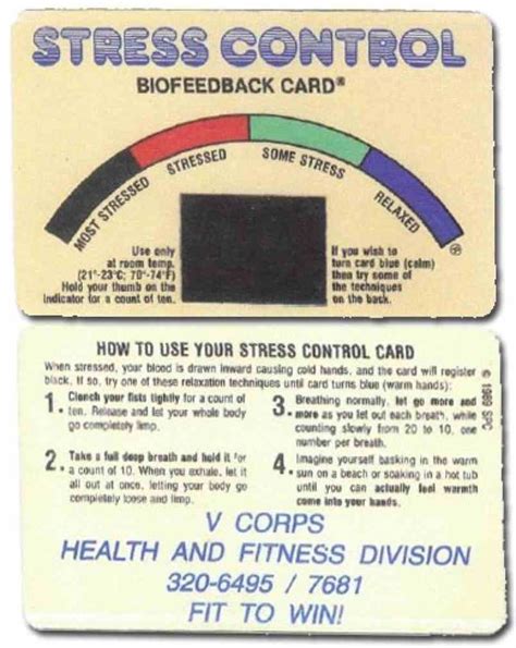 Stress Card Benefits for Boot Camp