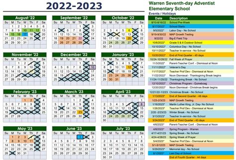 Eastern Michigan University Student Life Calendar