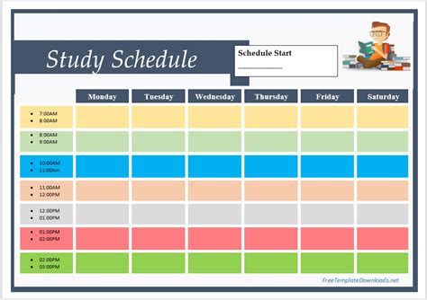 Description of Study Schedules