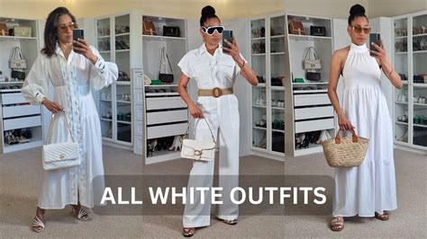 Styling an all-white wardrobe