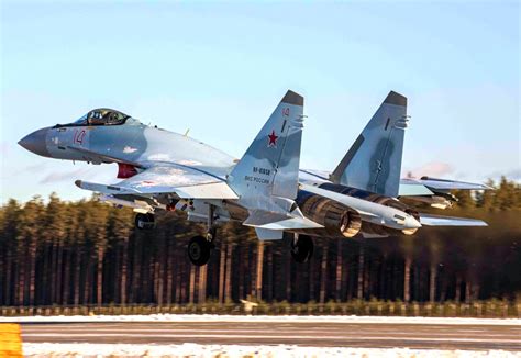 Su-35s Flanker-E in Flight