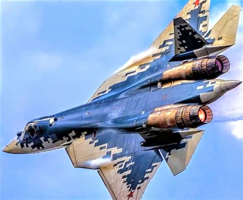 Su-57 in Flight