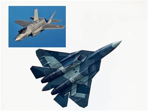 Su-57 Comparison F-22 F-35