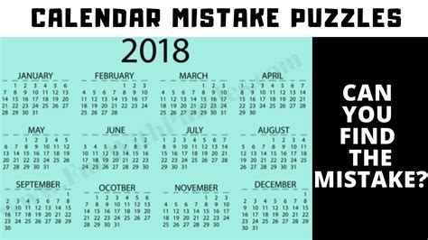 Su calendar mistakes