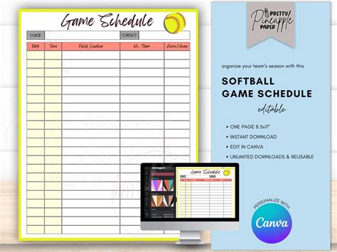 SU Next Game Schedule Softball