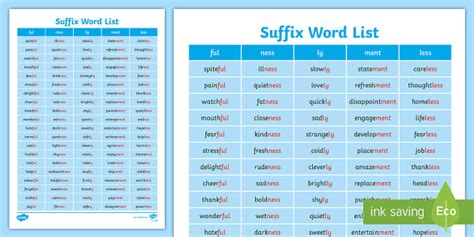 Learning su suffix words