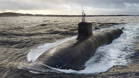 Submarine in dry dock