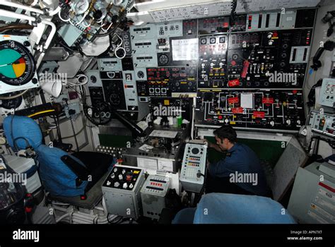 Control room on Typhoon class submarine