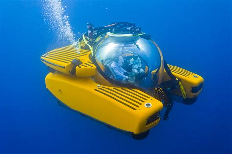 Submarine exploring the ocean's depths