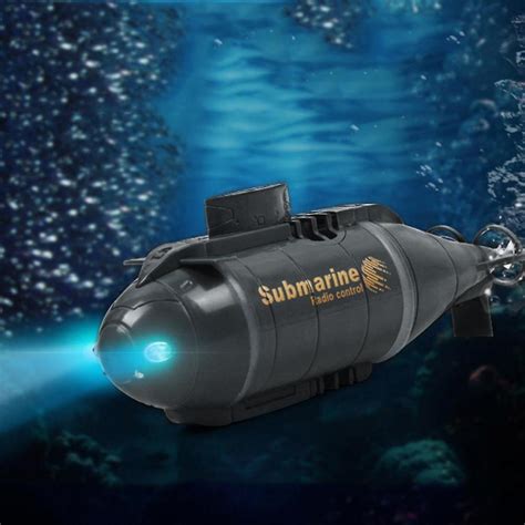 A nuclear-powered submarine moving through the water