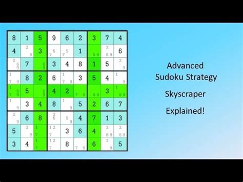 Sudoku advanced strategies