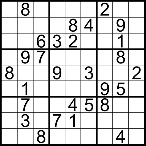 Sudoku printable puzzles