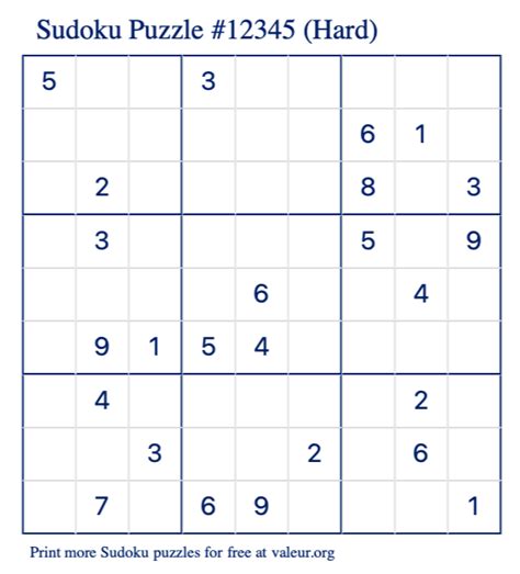 Sudoku puzzle types