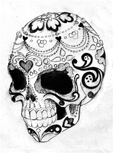 Sugar Skull Tattoo Stencils