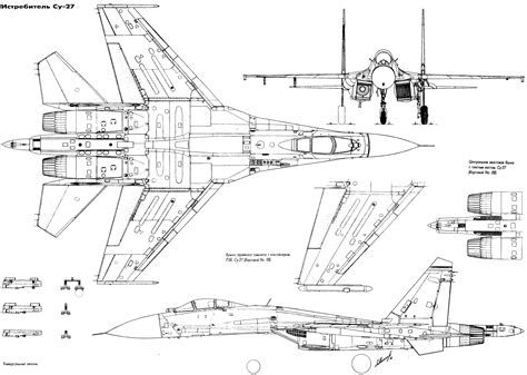 Sukhoi Su-27 schematic