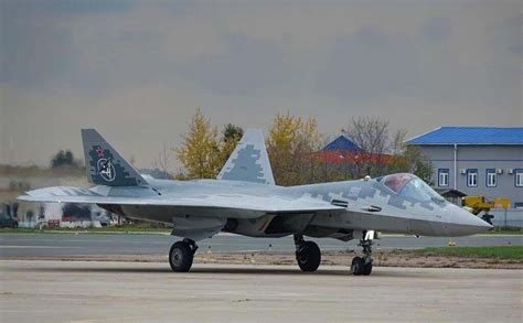 Sukhoi Su-57 in flight