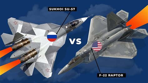 Sukhoi Su-57 comparison to F-22 Raptor