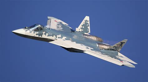 A Sukhoi Su-57 Felon on the ground