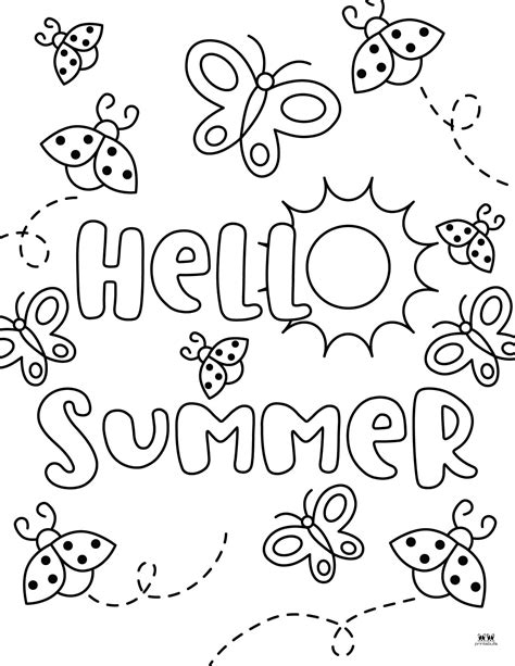 Summer Coloring Page Gallery