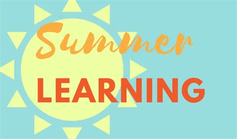 Summer education and learning