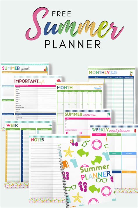 Using a summer planner