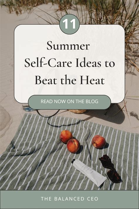 Scheduling summer self-care