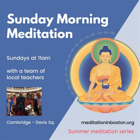 Sunday Morning Meditation