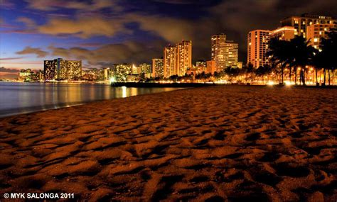 Sunset in Honolulu, Hawaii