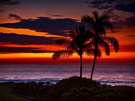 Sunset in Oahu, Hawaii