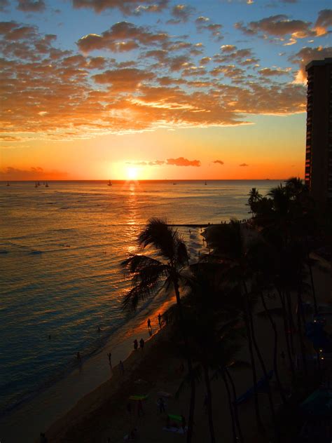 Sunset in Waikiki, Hawaii