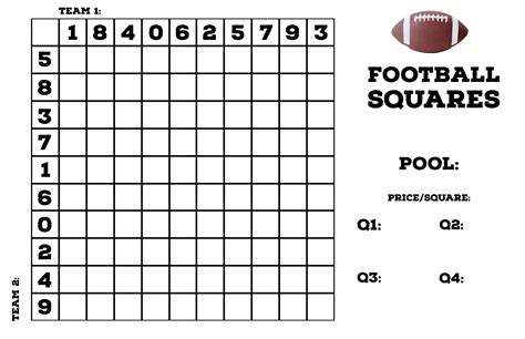 Super Bowl Pools Example