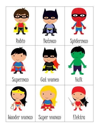 Description of Superhero Printable 2