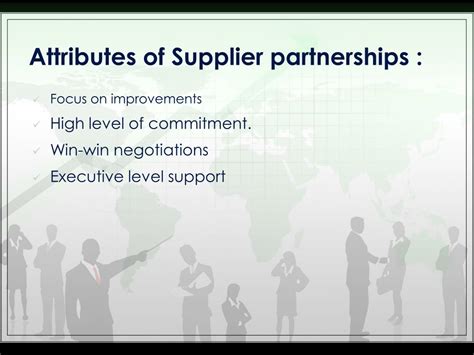 Supplier partnerships