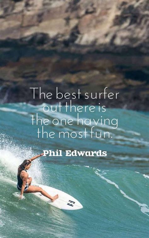 Surfer staying motivated