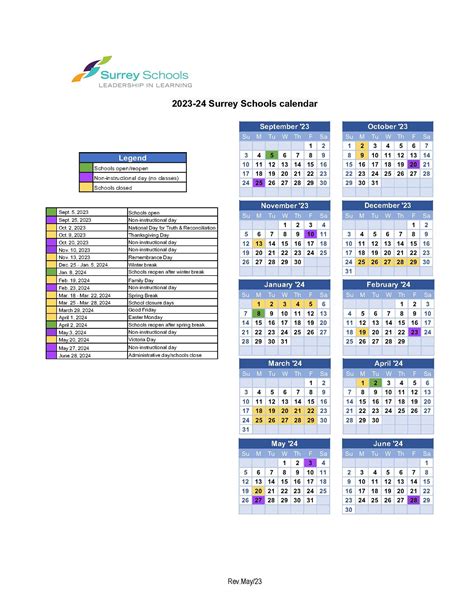 Surry Schools Calendar